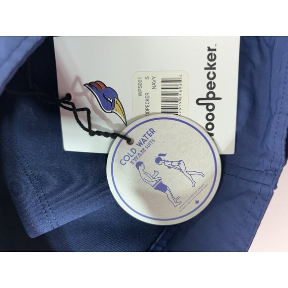 NWT WOODPECKER SWAM WPS001 Men's Size S Swim Short Trunks Navy Blue - Picture 11 of 12